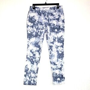 I.N. San Francisco Juniors Size 9 Blue White Tie Dye Denim Jeans Pants Retro Y2K